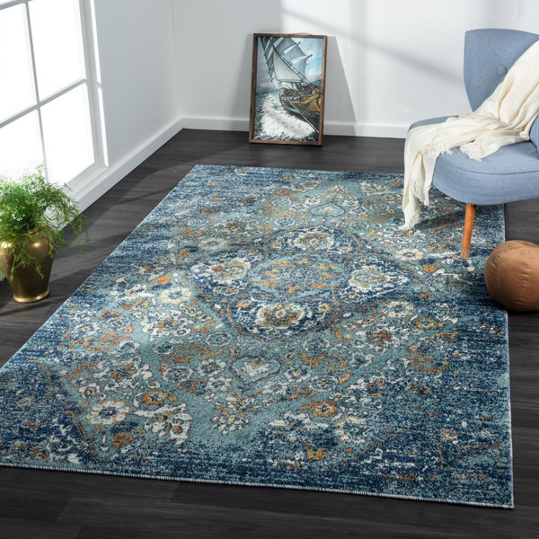 Persianrugs Victoria Performance Blue Rug Wayfair
